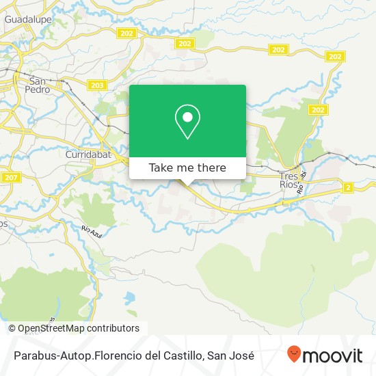 Parabus-Autop.Florencio del Castillo map