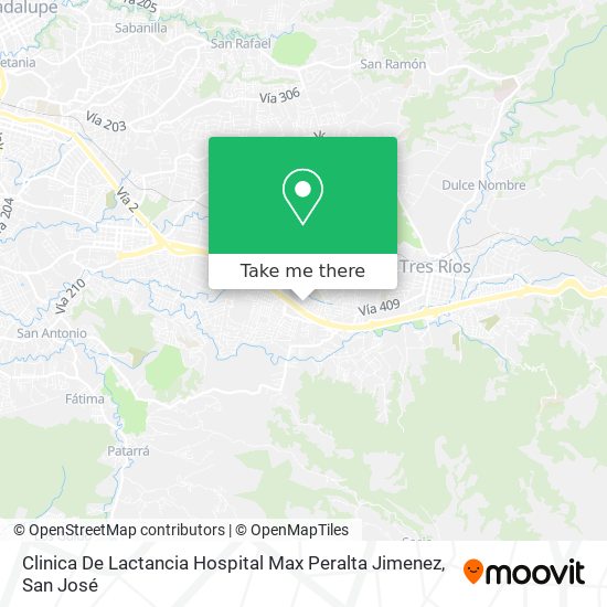 Clinica De Lactancia Hospital Max Peralta Jimenez map