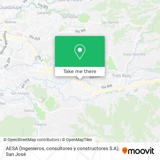 AESA (Ingenieros, consultores y constructores S.A) map