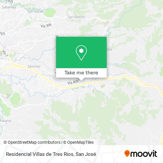 Residencial Villas de Tres Rios map