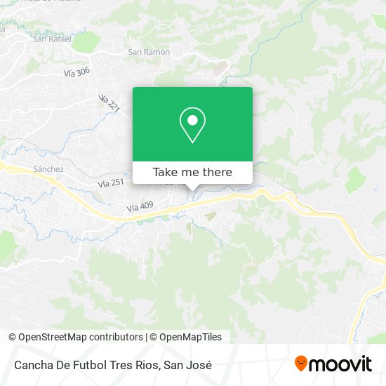 Cancha De Futbol Tres Rios map