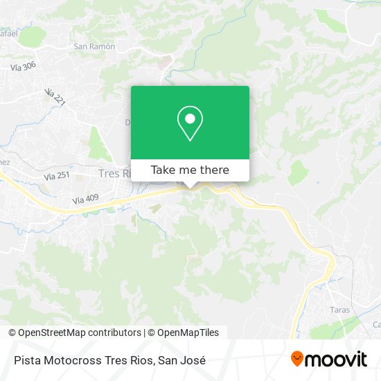 Pista Motocross Tres Rios map