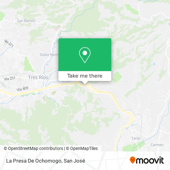 La Presa De Ochomogo map