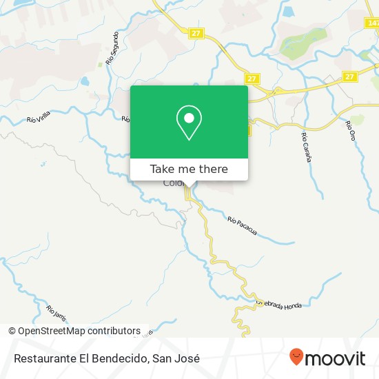 Restaurante El Bendecido map