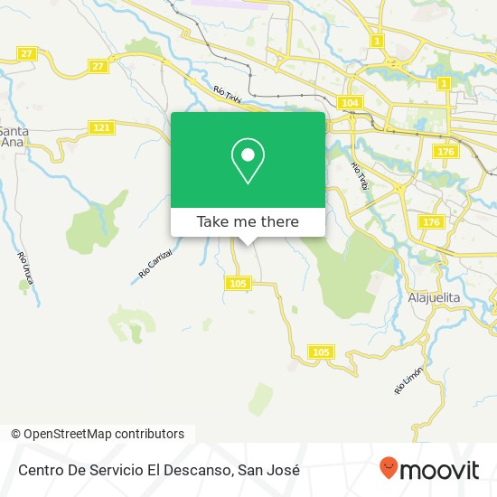 Mapa de Centro De Servicio El Descanso