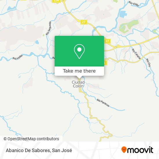 Abanico De Sabores map