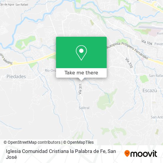 Iglesia Comunidad Cristiana  la Palabra de Fe map