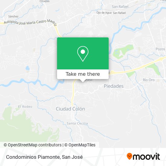 Condominios Piamonte map