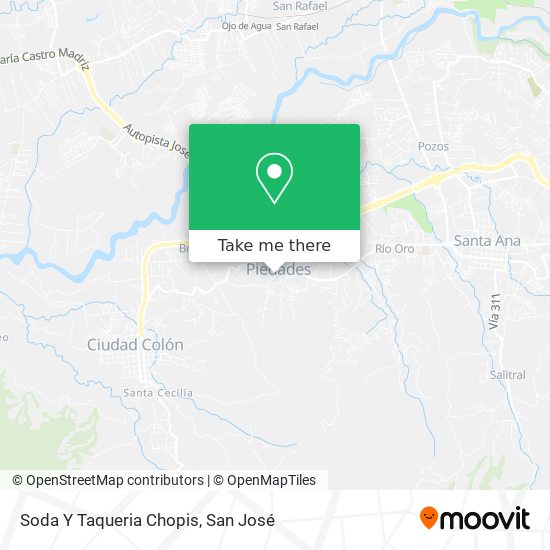 Mapa de Soda Y Taqueria Chopis