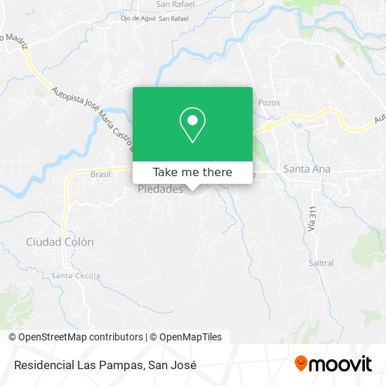 Residencial Las Pampas map