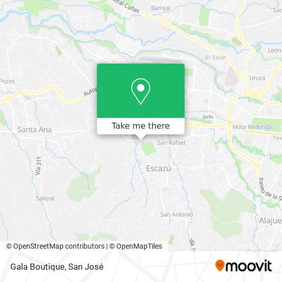 Mapa de Gala Boutique