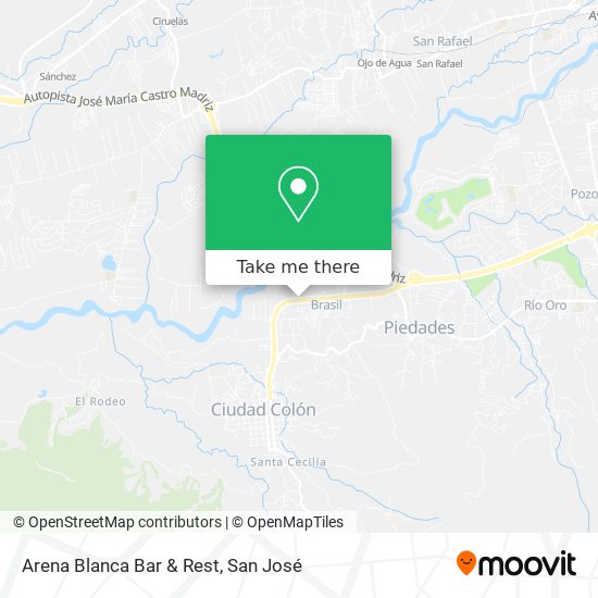 Arena Blanca Bar & Rest map
