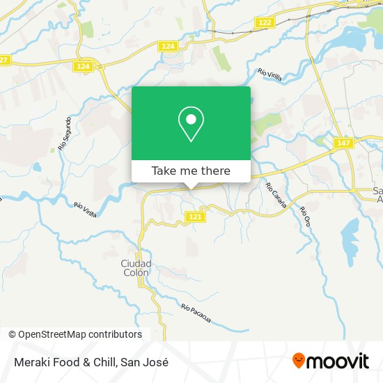 Meraki Food & Chill map