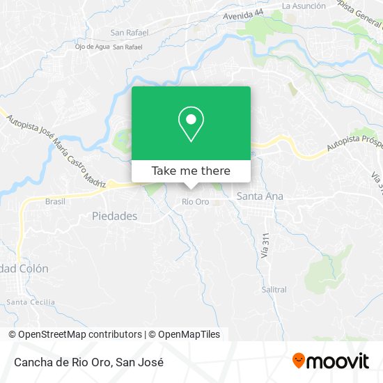 Cancha de Rio Oro map