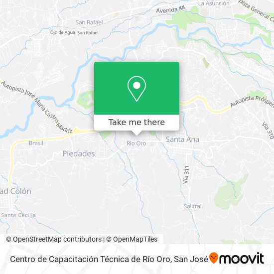 Centro de Capacitación Técnica de Río Oro map