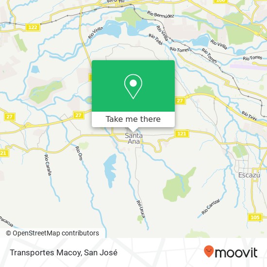 Transportes Macoy map