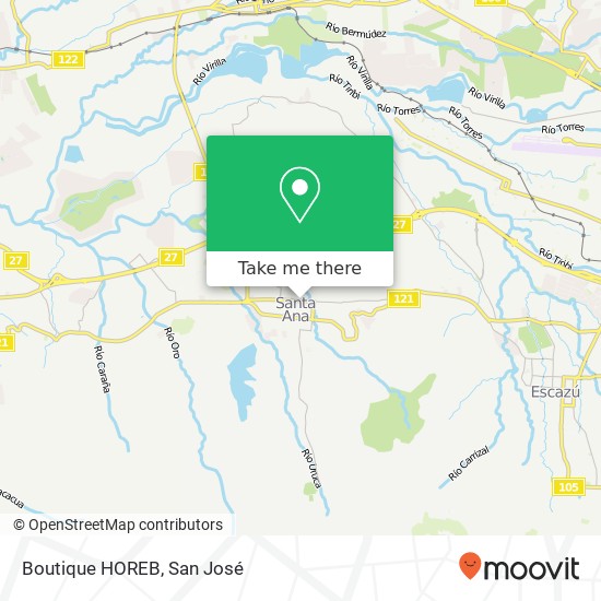 Boutique HOREB map
