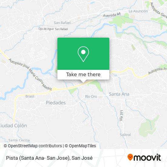 Mapa de Pista (Santa Ana- San Jose)