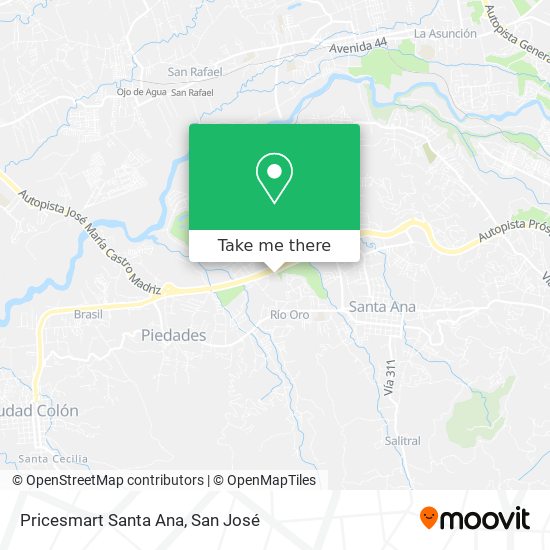 Pricesmart Santa Ana map