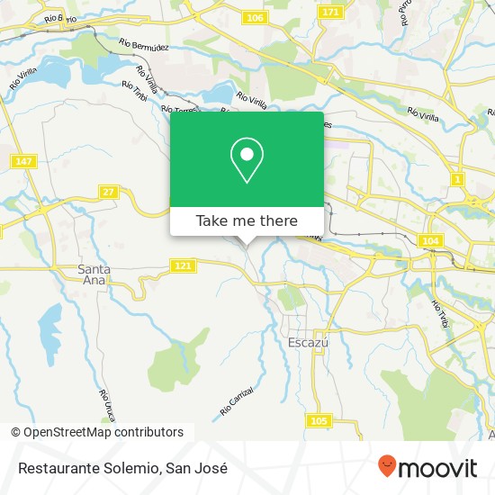 Restaurante Solemio map