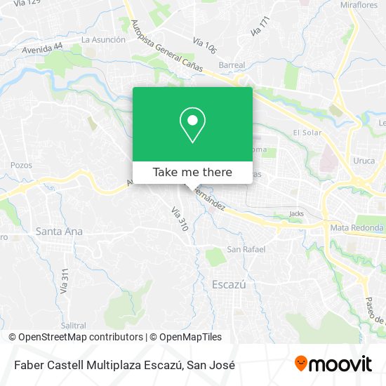 Faber Castell Multiplaza Escazú map