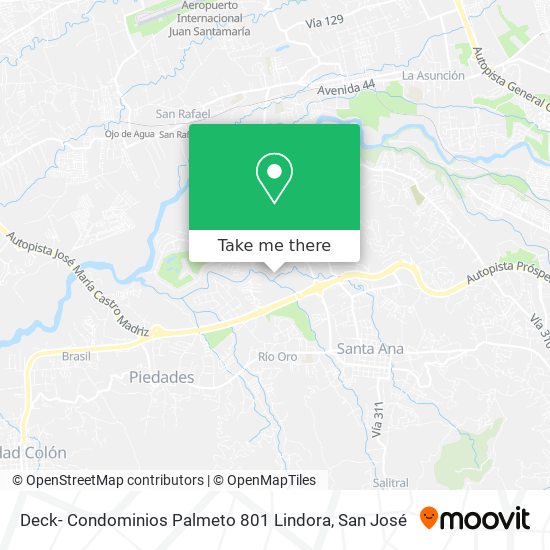 Deck- Condominios Palmeto 801 Lindora map