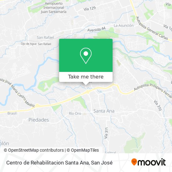 Mapa de Centro de Rehabilitacion Santa Ana