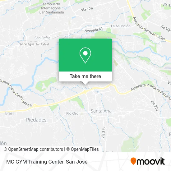 MC GYM Training Center map