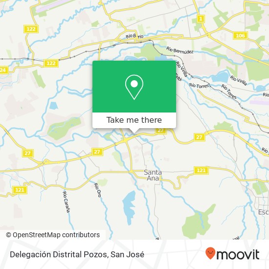 Delegación Distrital Pozos map
