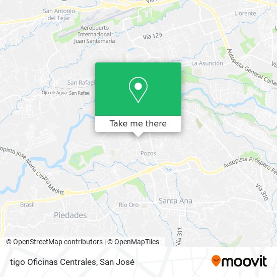 tigo Oficinas Centrales map