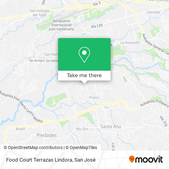 Food Court Terrazas Lindora map