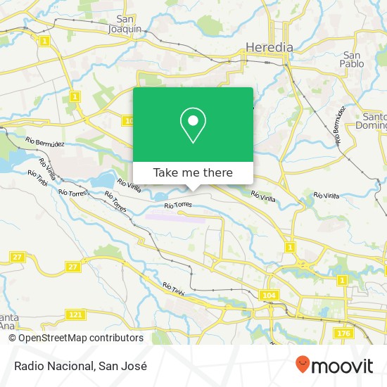 Radio Nacional map