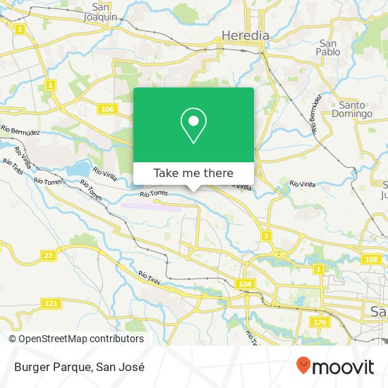 Burger Parque map