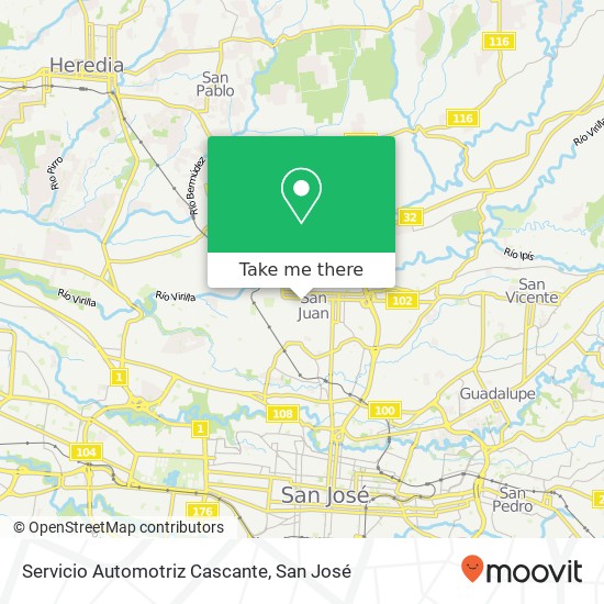 Servicio Automotriz Cascante map