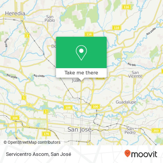 Servicentro Ascom map