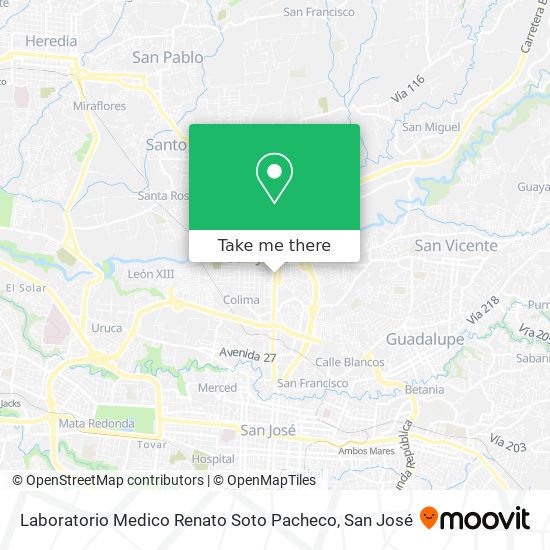 Laboratorio Medico Renato Soto Pacheco map