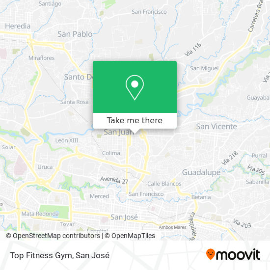 Top Fitness Gym map