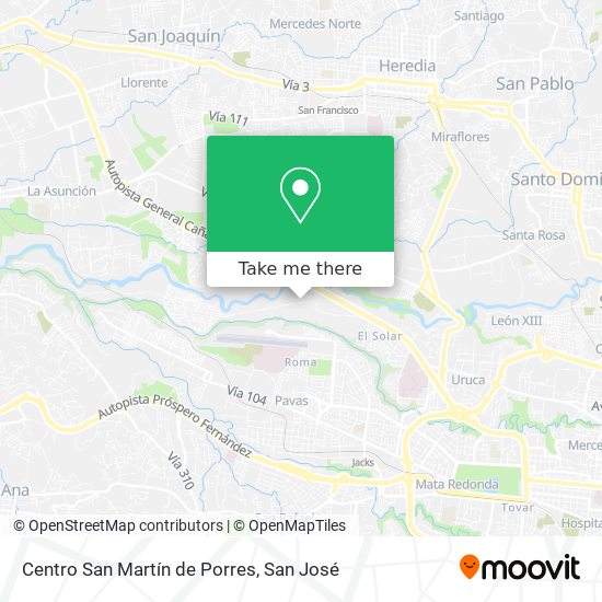 Centro San Martín de Porres map