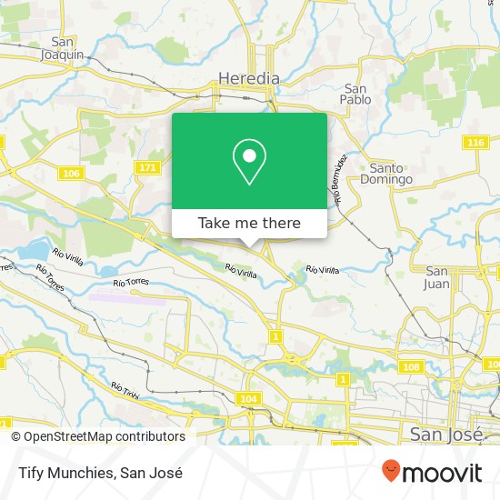 Mapa de Tify Munchies