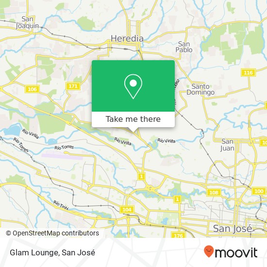 Glam Lounge map