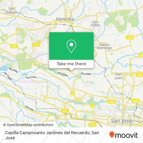 Capilla Camposanto Jardines del Recuerdo map