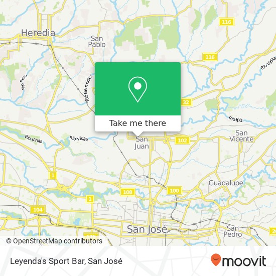Mapa de Leyenda's Sport Bar