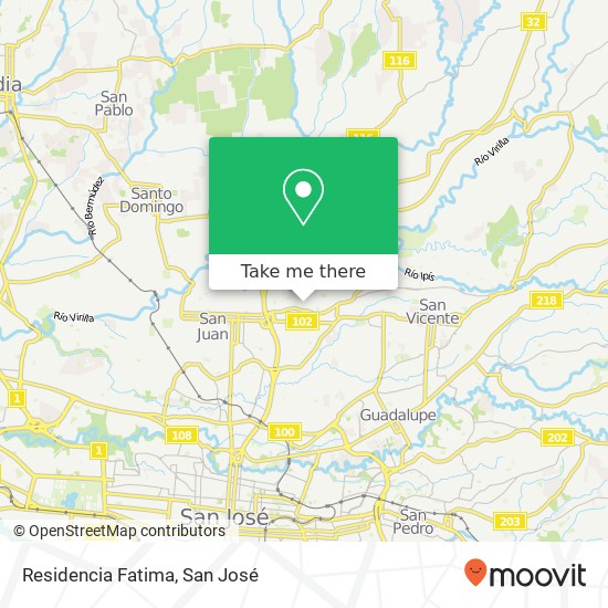 Residencia Fatima map