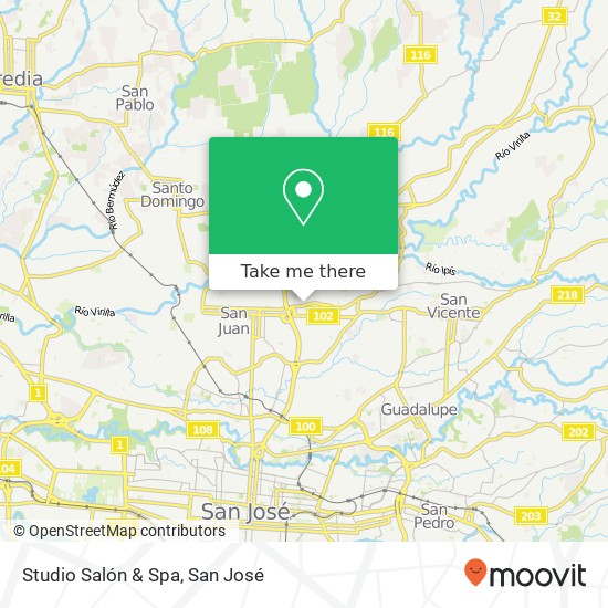 Studio Salón & Spa map