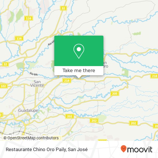 Restaurante Chino Oro Paily map