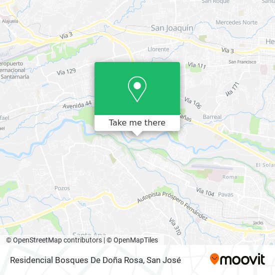 Residencial Bosques De Doña Rosa map