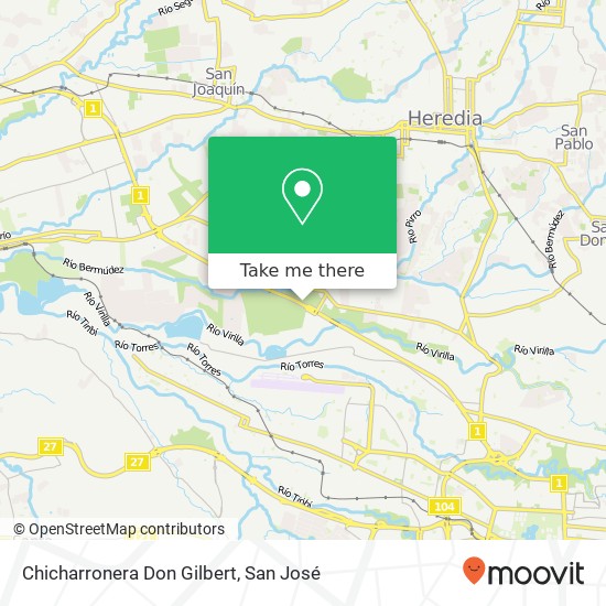 Chicharronera  Don Gilbert map