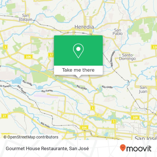 Gourmet House Restaurante map