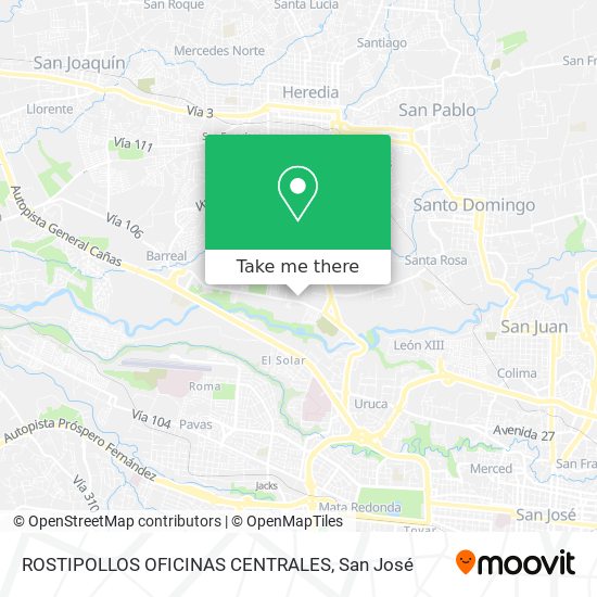 ROSTIPOLLOS OFICINAS CENTRALES map