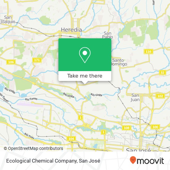 Ecological Chemical Company map
